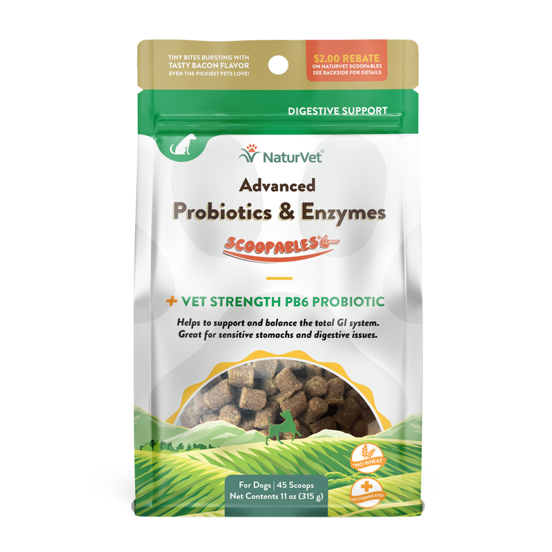 NaturVet Dog Advanced Probiotics & Enzymes Scoopables 11oz
