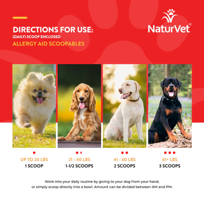 NaturVet Dog Aller-911 Allergy Aid Scoopables 11oz