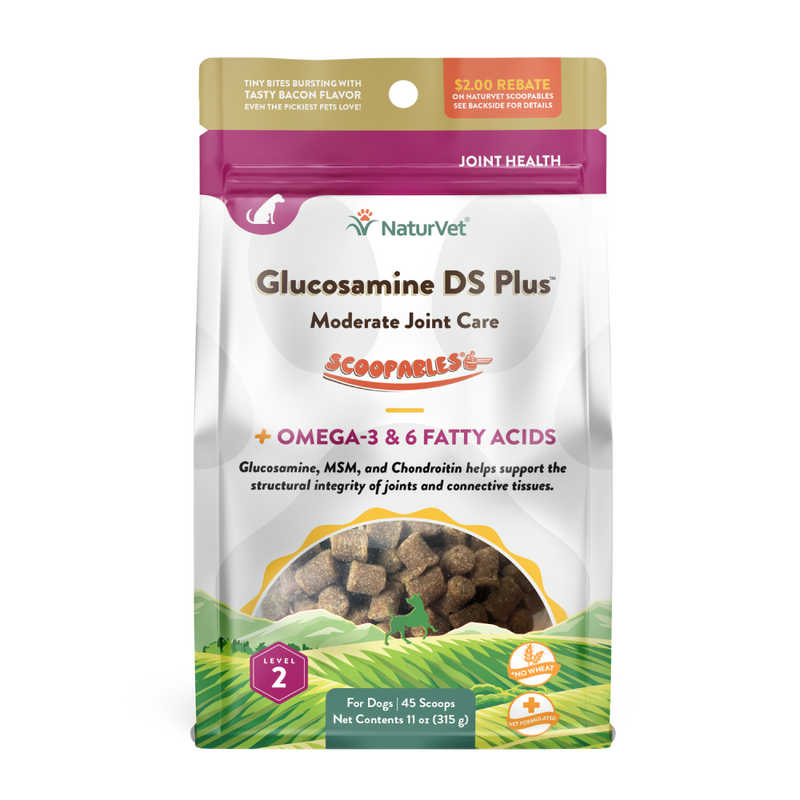 NaturVet Dog Glucosamine DS Plus Moderate Joint Care Scoopables 11oz