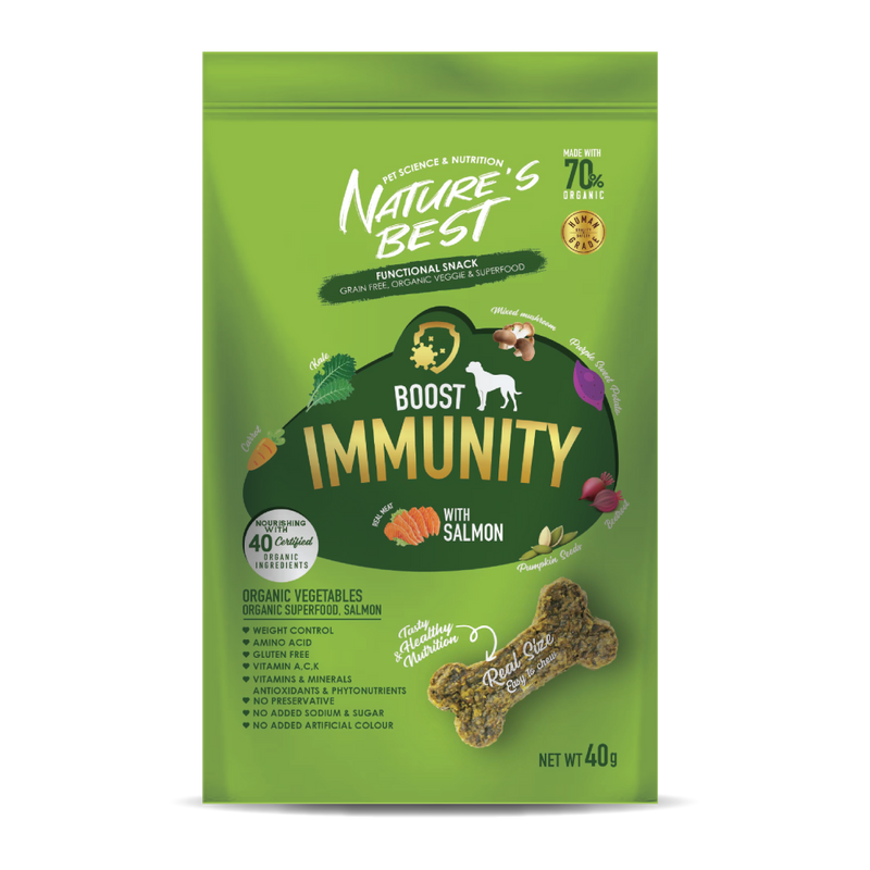 Nature's Best Dog Snack Boost Immunity With Salmon 40g