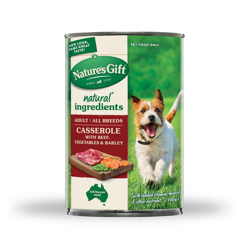 Nature's Gift Dog Beef, Barley and Vegetables 700g
