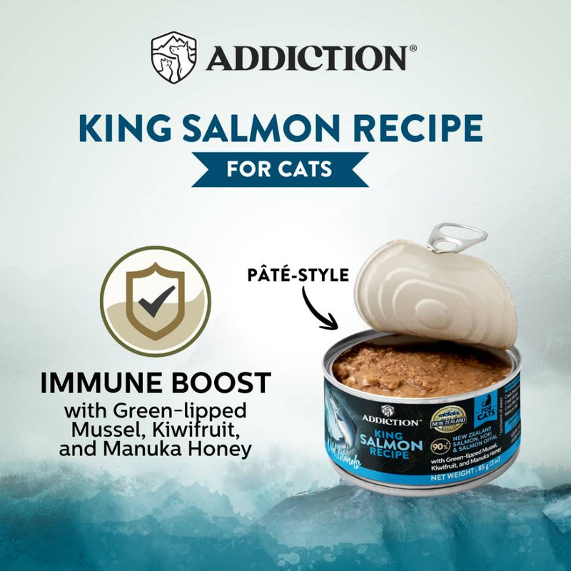 Addiction Cat Wild Islands King Salmon 85g