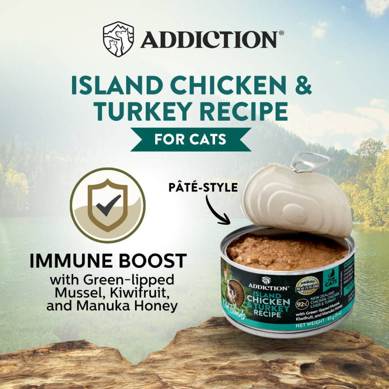 Addiction Cat Wild Islands Island Chicken & Turkey 85g
