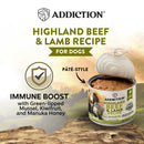 Addiction Dog Wild Islands Highland Beef & Lamb 185g