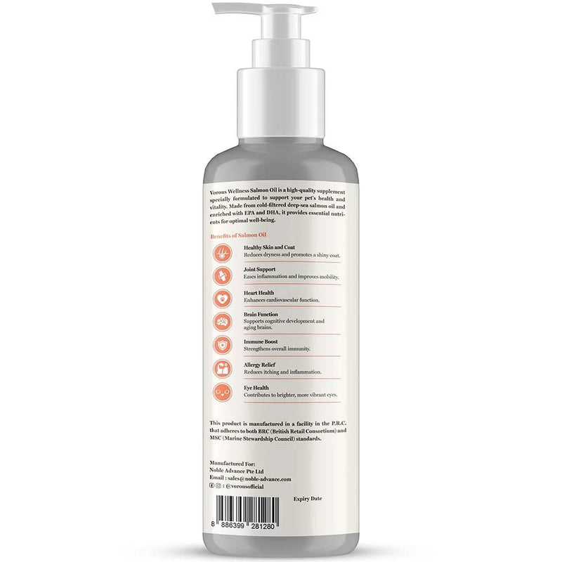 Vorous Salmon Oil for Cats & Dogs 120ml