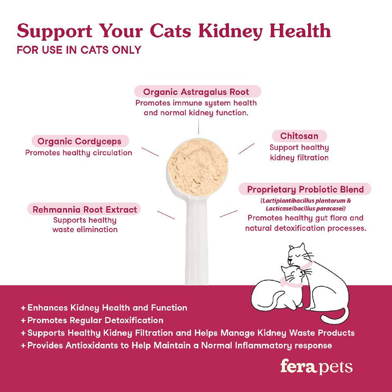 Fera Pets Cats Kidney Support with Probiotics 2.12oz