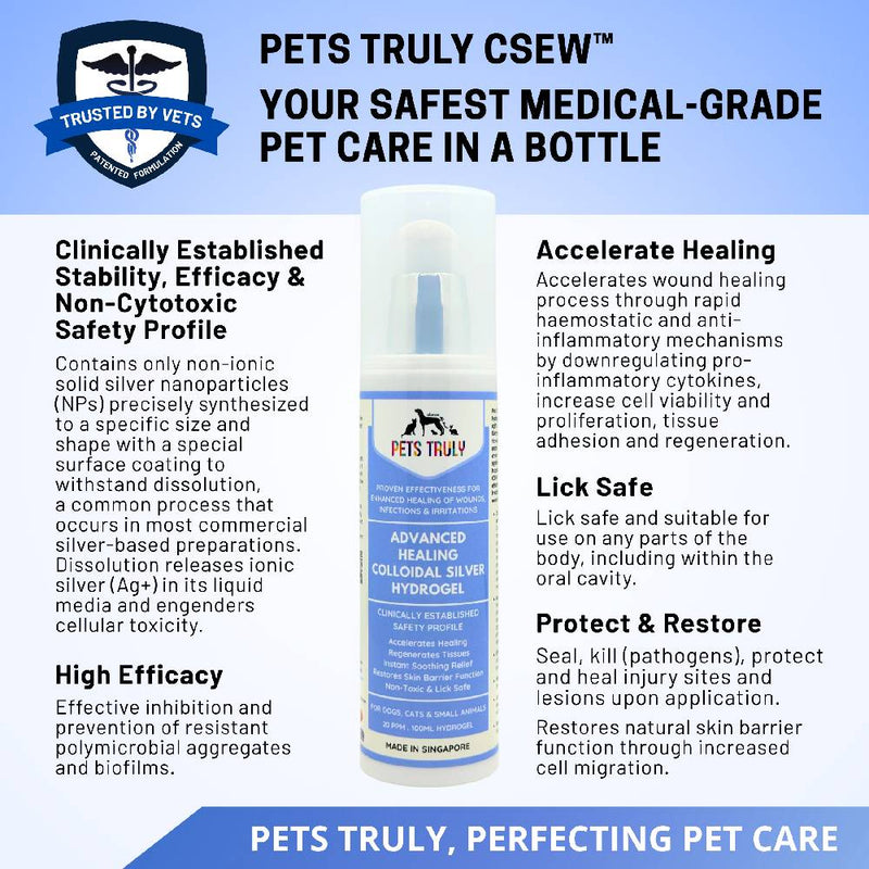 Pets Truly Advanced Healing Colloidal Silver Hydrogel 100ml