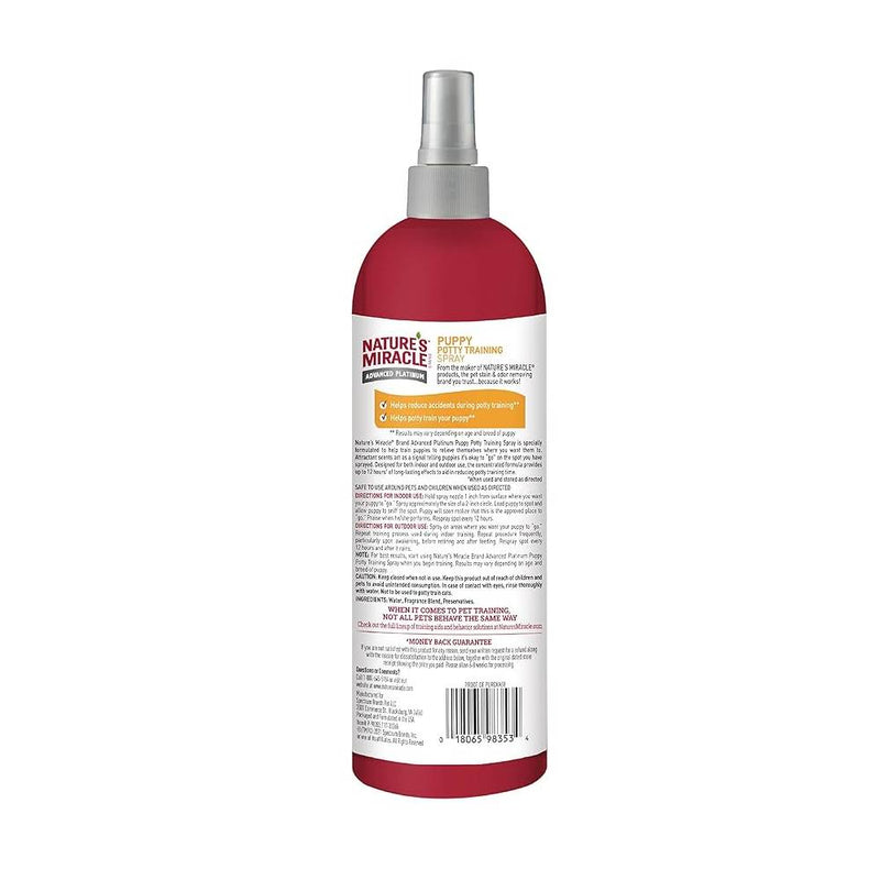 Nature's Miracle Dog Advanced Platinum Puppy Potty Training Spray 8oz