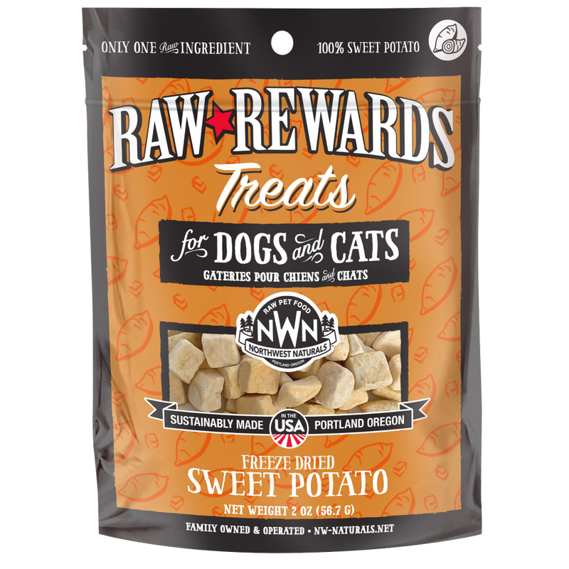 Northwest Naturals Dogs & Cats Raw Rewards Sweet Potato Treats 2oz