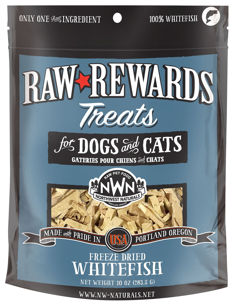 Northwest Naturals Dogs & Cats Raw Rewards Whitefish Treats 10oz