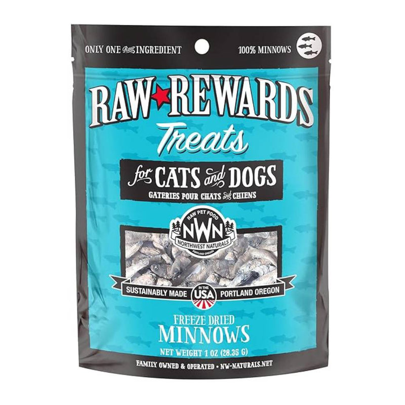 Northwest Naturals Dogs & Cats Raw Rewards Minnows Premium Treats 1oz