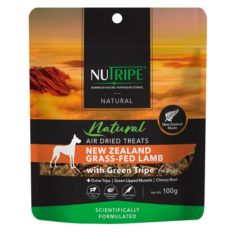 Nutripe Dog Natural Air-Dried New Zealand Grass-Fed Lamb with Green Tr