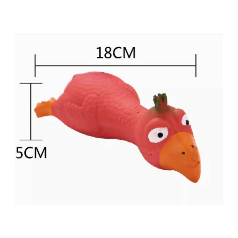 Ohmypet Latex Squeak Toy - Screaming Chicken