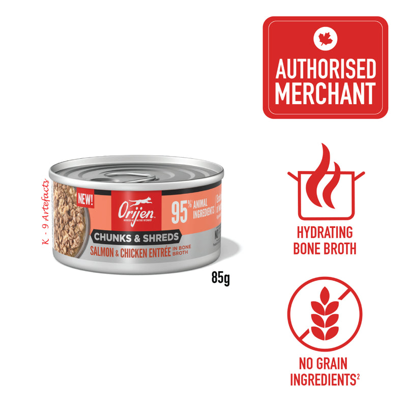 Orijen Cat Chunks & Shreds Salmon & Chicken Entree 85g