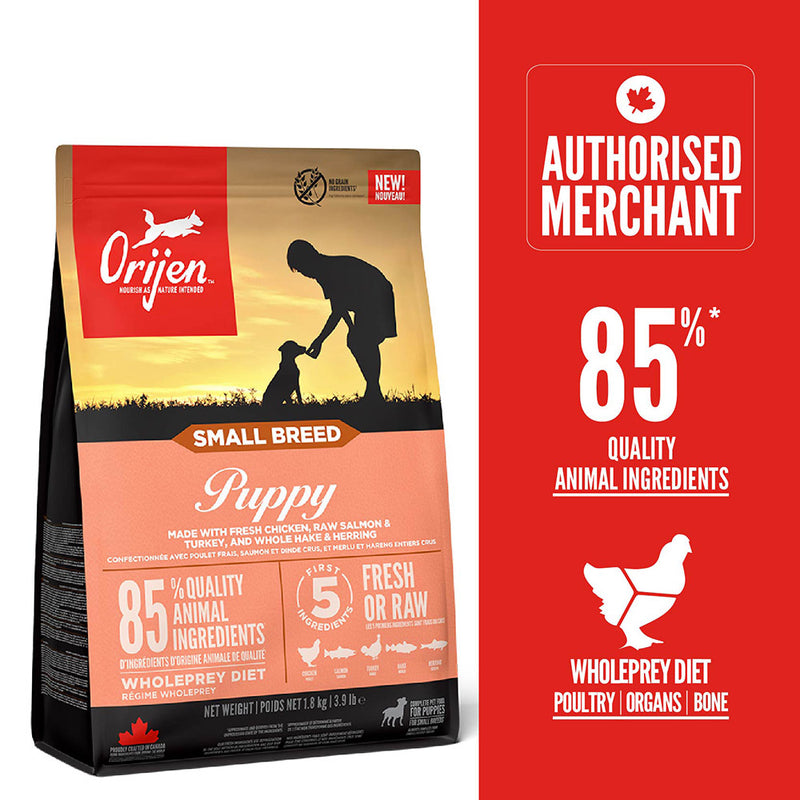 Orijen Whole Prey Diet Dog Small Breed Puppy 1.8kg