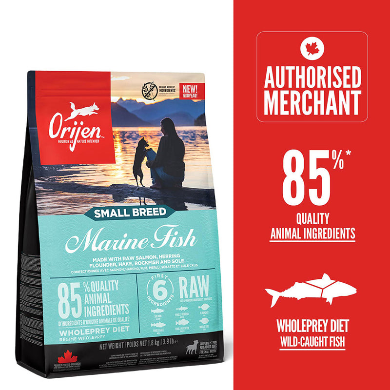 Orijen Whole Prey Diet Dog Small Breed Marine Fish 1.8kg