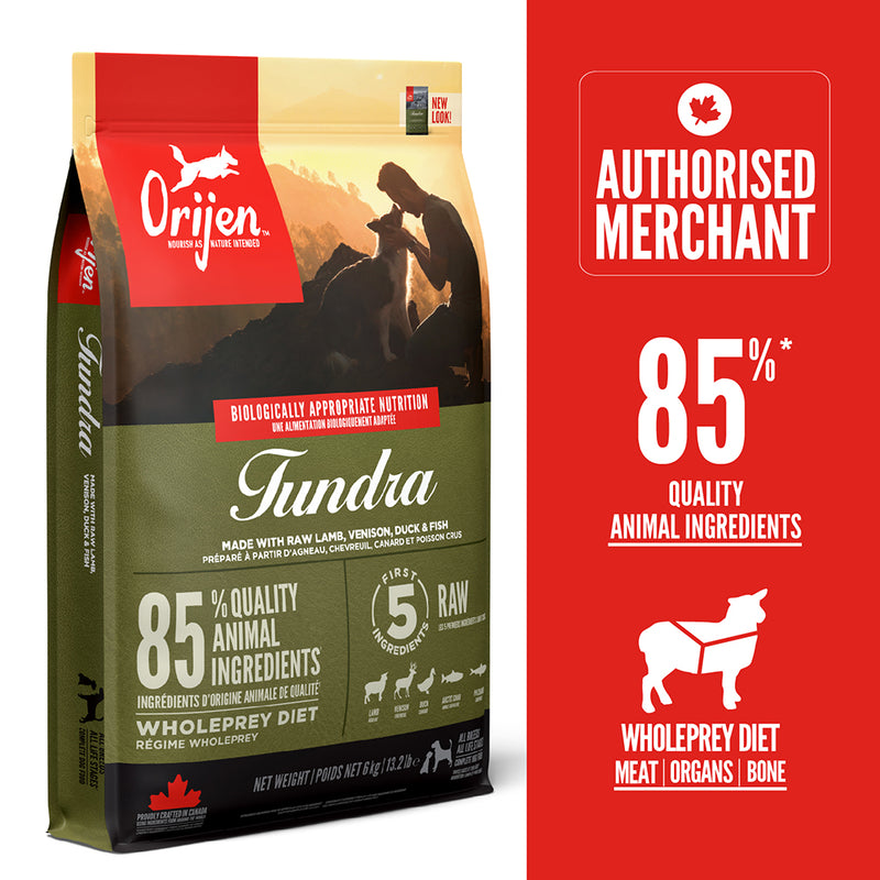 Orijen Whole Prey Diet Dog Tundra Formula 6kg