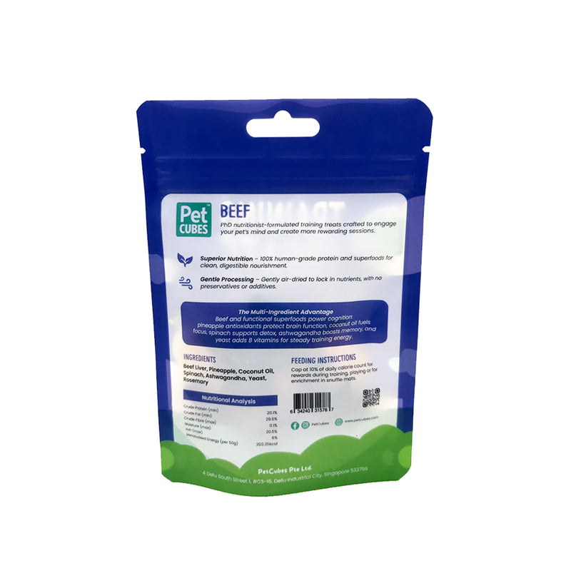 PetCubes Dog & Cat Beef Training Treats 50g