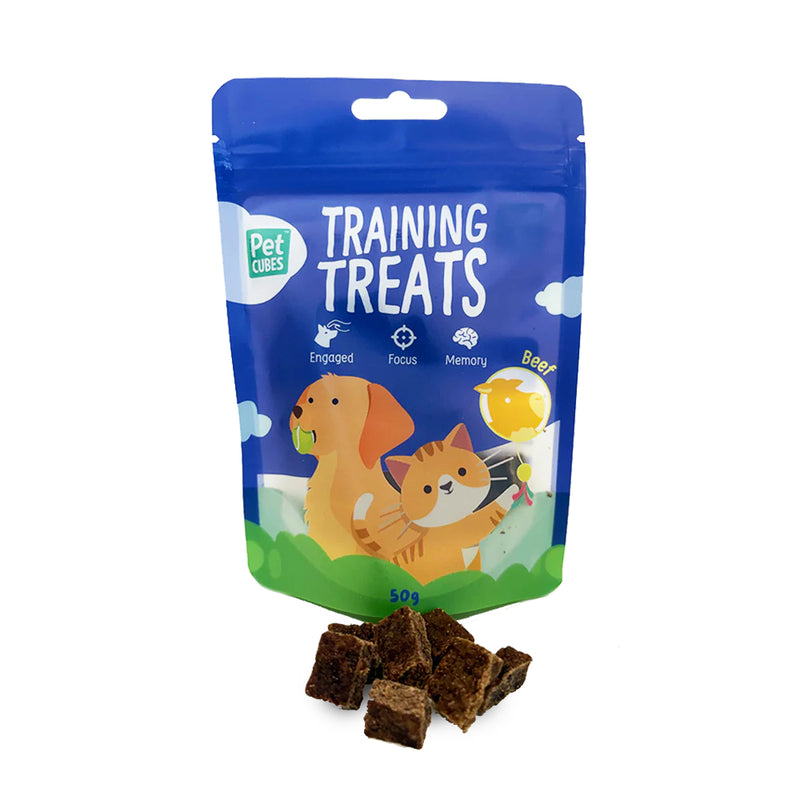 PetCubes Dog & Cat Beef Training Treats 50g