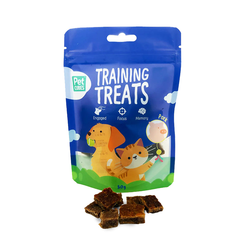 PetCubes Dog & Cat Pork Training Treats 50g
