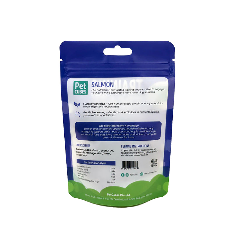 PetCubes Dog & Cat Salmon Training Treats 50g