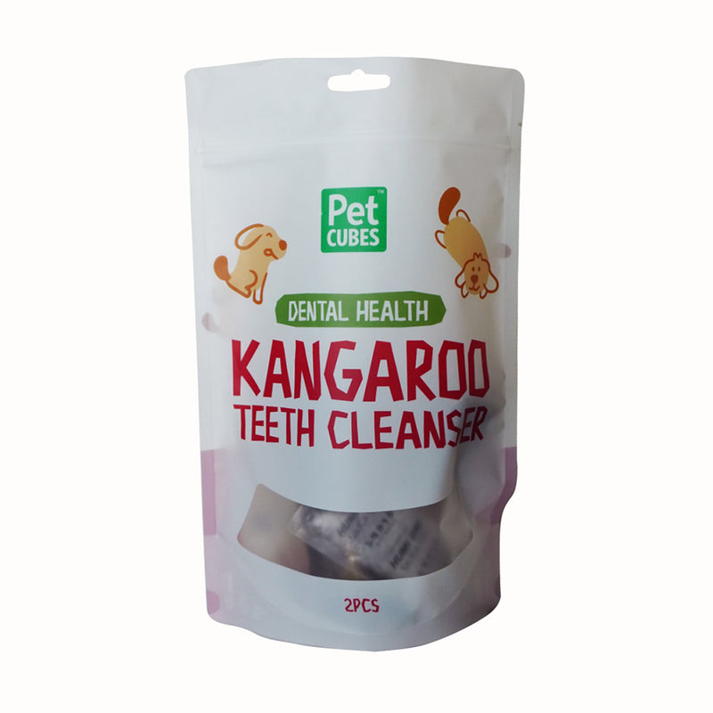 PetCubes Dogs & Cats Natural Treats Kangaroo Teeth Cleanser 100g