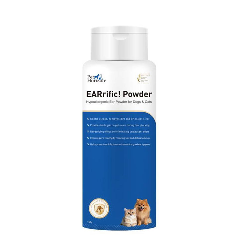 Pet Horizon Earrific Hypoallergenic Ear Powder For Dogs & Cats 150g