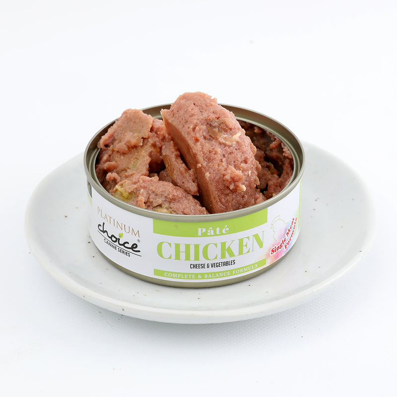 Platinum Choice Canine Pate Chicken, Cheese & Vegetables 125g