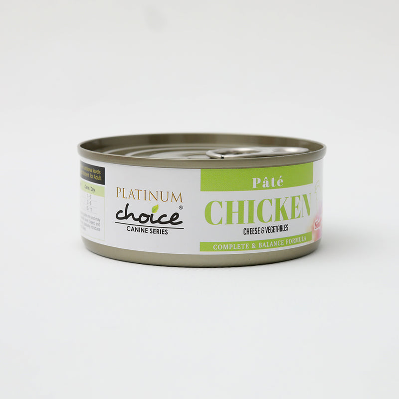 Platinum Choice Canine Pate Chicken, Cheese & Vegetables 125g