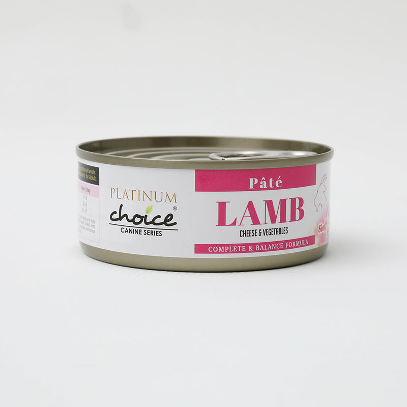 Platinum Choice Canine Pate Lamb, Cheese & Vegetables 125g