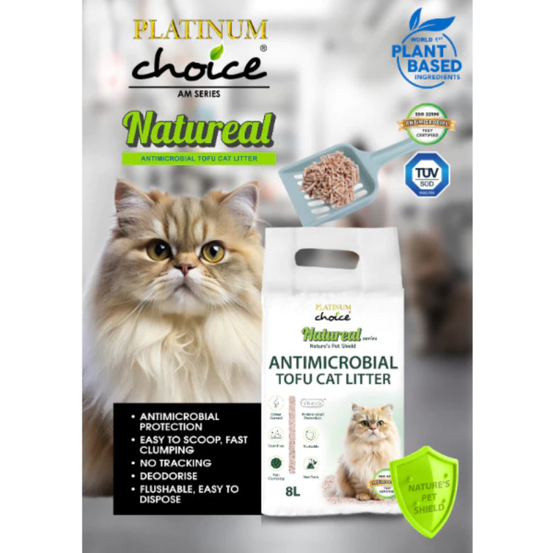 Platinum Choice Natureal Antimicrobial Tofu Cat Litter 8L