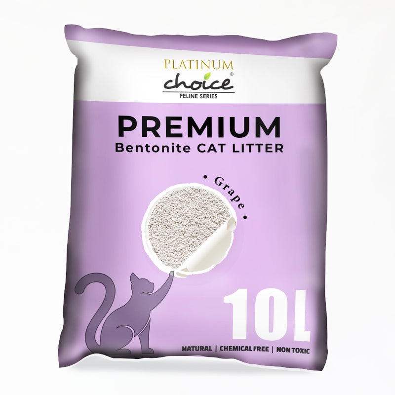 Platinum Choice Premium Bentonite Cat Litter Grape 10L