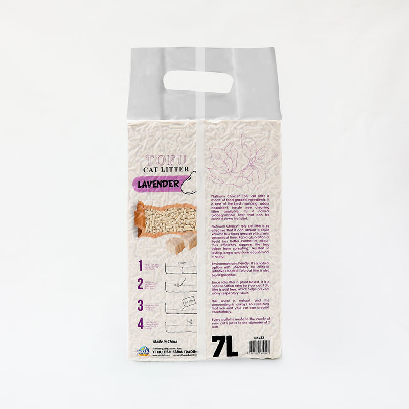 Platinum Choice Tofu Cat Litter Lavender 7L