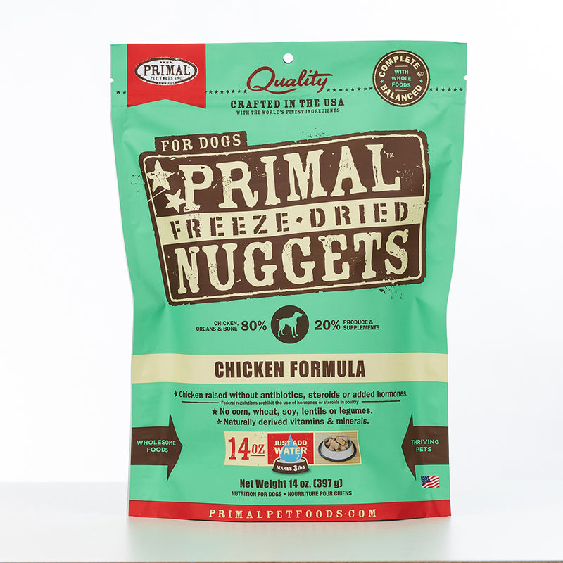 Primal Dog Freeze-Dried Nuggets Chicken Formula 14oz