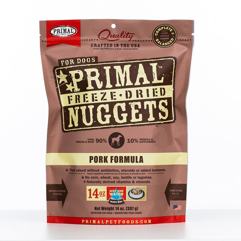 Primal Canine Freeze-Dried Nuggets Pork Formula 14oz