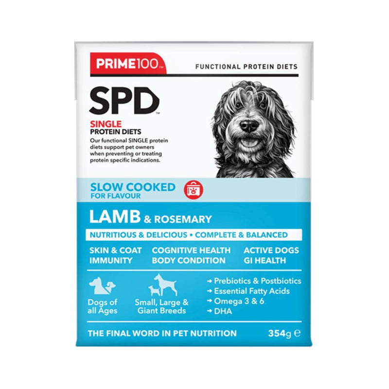 Prime100 Dog SPD - Slow Cooked Lamb & Rosemary 354g
