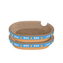 PugBear Cat Scratcher Bed Oval - 64cm x 43cm x 10cm