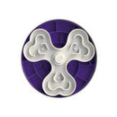 Puzzle Feeder Swirl Enrichment Slow Feeder Bowl for Dog Purple M/L
