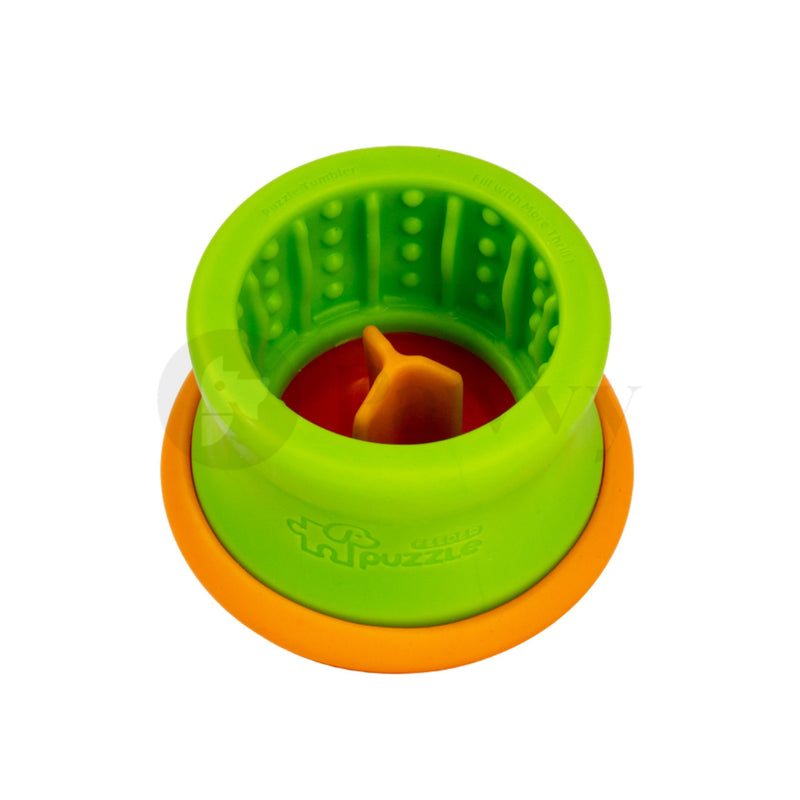 Puzzle Feeder Tumbler Enrichment Treat Dispenser S/M for Dog