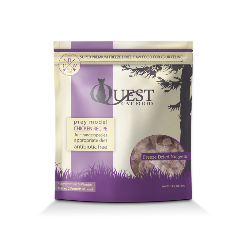 Quest Cat Food Freeze Dried Raw Chicken 10oz