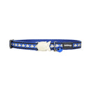 Red Dingo Cat Reflective Collar Blue