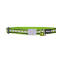 Red Dingo Cat Reflective Collar Lime