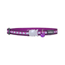 Red Dingo Cat Reflective Collar Purple