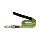Red Dingo Dog Reflective Ziggy Lead Lime S