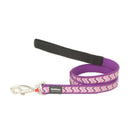 Red Dingo Dog Reflective Ziggy Lead Purple 15mm