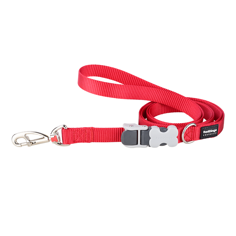 Red Dingo Dog Super Lead Classic Red 20mm