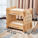 Royalpet Two-tier Cat Villa - Biscuit (L47cm x B36cm x H45cm)