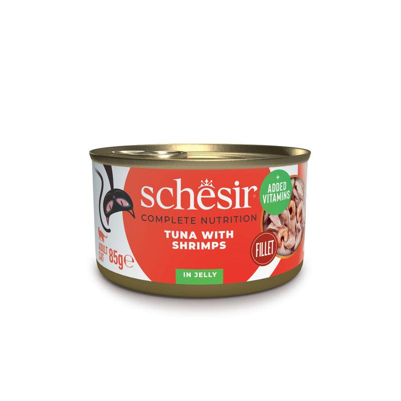 Schesir Cat Complete Nutrition Tuna with Shrimps in Jelly 85g