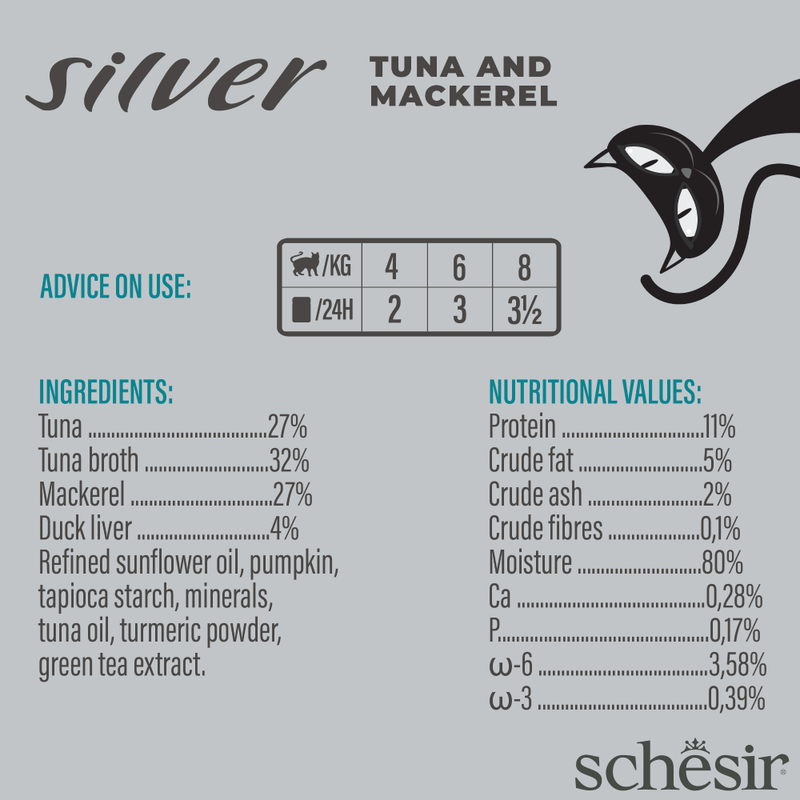 Schesir Cat Silver Tuna And Mackerel 70g