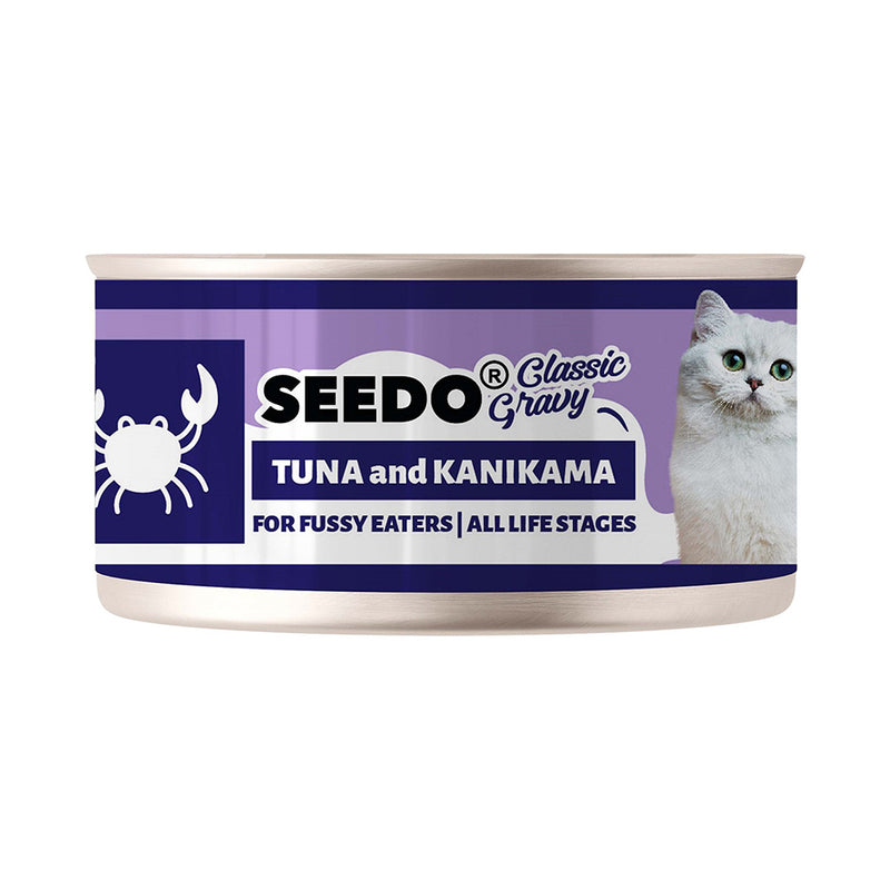 Seedo Cat Classic Gravy for Fussy Eaters Tuna & Kanikama 70g